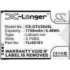 Batteri for Alcatel OT-5047U, U5 HD TLi021E1 3.7 V 1750 mAh Li-ion