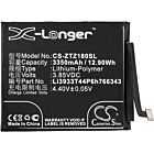 Batteri for Nubia Z18 mini Dual SIM, Z18 mini Dual SIM TD-LTE, Li3933T44P6h766343 3.85 V 3350 mAh Li-Polymer