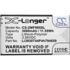 Batteri for ZTE MF985, MF288, Smart Hub Turbo; AT&T Velocity 2 Li3930T44P4h794659 3.85 V 3000 mAh Li-Polymer