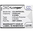 Batteri for Doro 8035, DSB-0170 DBT-2500A 3.8 V 2350 mAh Li-Polymer