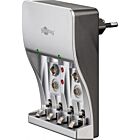 9V Lader for Ni-Cd/Ni-MH batterier for 1 til 2 9V celler 4 AA/AAA