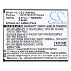 Batteri for ZTE Blade A460, Blade L4 Li3822T43P3h736044 3.8 V 1800 mAh Li-ion