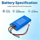 Batteri for AirSep FreeSthle 5 Oxyegn; Caire Inc AirSep FreeSt AS077 14.4 V 5200 mAh LiFePO4