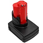 Batteri for Milwaukee M12, M12 REDLITHIUM XC 4.0, C12 FM, C12 48-11-2440 12 V 6000 mAh Li-ion