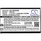 Batteri for YBT-6C 3.7 V 1100 mAh Li-ion