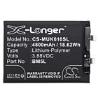 Batteri for Redmi K60 Pro, 22127RK46C BM5L 3.88 V 4800 mAh Li-Polymer
