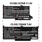 Batteri for Dell CTOL7480-D1506CN, CTOL7480-D1706CN, Latitude 0DM3WC 7.6 V 7500 mAh Li-ion