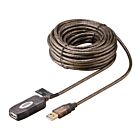 Aktiv förlängningskabel till USB 2.0 med integrerad förstärkare, 10 meter