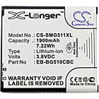 Batteri for Samsung Galaxy Core Max, SM-G5109, Galaxy Core Max EB-BG510CBC 3.8 V 1900 mAh Li-ion