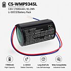 Batteri for WILPA2549A 3.6 V 17000 mAh Li-SOCl2