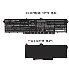 Batteri for Dell Precision 15 3561 9JRV0 11.4 V 8400 mAh Li-Polymer