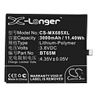 Batteri for MeiZu MX6, M685Q, M685C, M685U BT65M 3.8 V 3000 mAh Li-Polymer