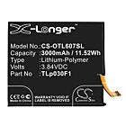 Batteri for Vodafone Smart Platinum 7, VFD 900; Alcatel One To TLp030F1 3.84 V 3000 mAh Li-Polymer