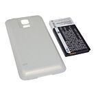 Batteri til Samsung Galaxy S5 EB-BG900 5600mAh Høykapasitet med Gullfarget bakdeksel