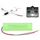 Batteri for Graupner MC10, MC12, MC14, MC15, MC16, MC22, MC24 8NH-3400 9.6 V 2200 mAh Ni-MH