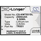 Batteri for KAZAM Trooper 551 TR551 3.8 V 2500 mAh Li-Polymer