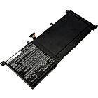 Batteri for Asus N501JW-1A, G60JW4720, N501JW-1B, N501JW-2A, N C41N1416 15.2 V 3700 mAh Li-Polymer