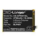 Batteri for Oppo Reno 5K, Reno K9, Reno 4SE BLP881 3.87 V 4750 mAh Li-Polymer