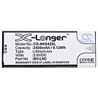 Batteri for Microsoft Lumia 640 LTE, Lumia 640 Dual SIM; Nokia BV-L5C 3.8 V 2400 mAh Li-ion