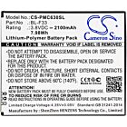 Batteri for PHICOMM C630, C630LW, C630LV, E653LW, C730LW BL-F33 3.8 V 2100 mAh Li-Polymer