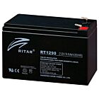 12V 9Ah AGM batteri stark ström 151x65x100mm, 6,3mm Faston, passar till UPS