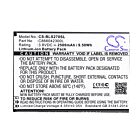 Batteri for BLU Studio C 8.8, S270Q C866042300L 3.8 V 2500 mAh Li-ion