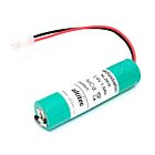 2,4v 1,6Ah nødlysbatteripakke m/ ledning 