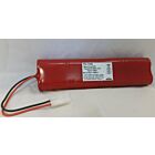 Batteri nødlys 9,6V 8 celler 4,0Ah NIMH 210x50x25mm