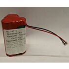 3,6V NIMH nødlysbatteri trekant med kontakt B958 48x29x29mm