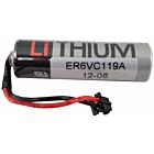 Batteri til Mitsubishi MelServo MR-J3 PLC/PLS 3,6V ER6V-C119B, MR-J3 BAT