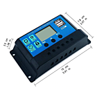 Solcelle regulator PWM 12V/24V 20A