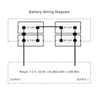 Batterypack 2P2S  LS33600 with, diode, fuse and connector