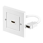 HDMI veggkontakt med 1x HDMI tilkobling (Støtter 3D, 4K og HDCP)