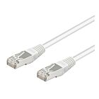 5 meter Hvit CAT 5e F/UTP nettverkskabel med skjerming 2x RJ45