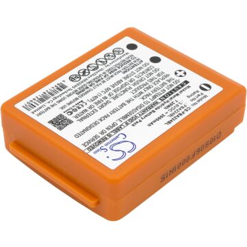 Batteri til HBC Radiomatic Keynote, Linus 4, Micron 4, 5, 6, 7, Patrol D, Quadrix, Vector Pro BA223000 BA223030 FUB6 3,6V 2Ah