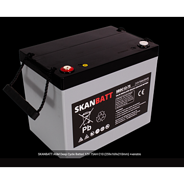 AGM Batteri 12V 80Ah Ah syklisk L259XB168XH200mm