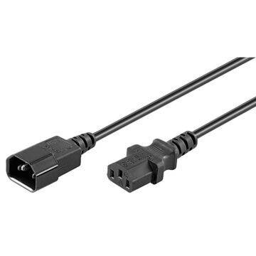 Skjøtekabel 2m, AC plug til AC Jack