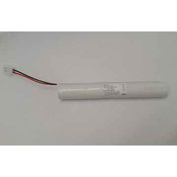 4,8v 4,0Ah nödbelysningsbatteripaket m/ kabel och AMP 2-pol i stav