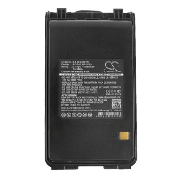 Batteri til Icom F3001,  F3003,  F3101D,  F4001,  F4003,  F4101D,  IC-F3001,  IC-T70,  IC-V80E,  T70,  V80 - BP 265 