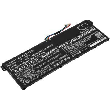Batteri Acer Aspire 11.1v 4,6Ah 4600mAh 51Wh 6 celler AS07A32