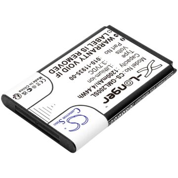 Batteri for Garmin 010-01055-15, 010-02184-01, GLO, GLO 2 010-11935-00 3.7 V 1200 mAh Li-ion