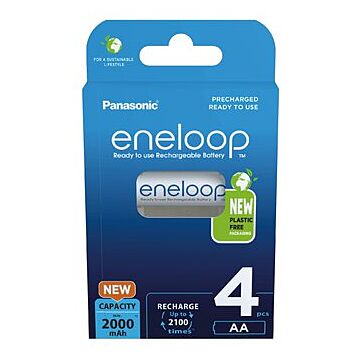Sanyo Eneloop AA 1,2V (1,5V) 2100mAh. laddbart - Klar för användning