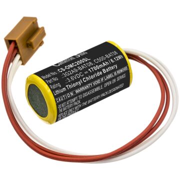 Batteri for Omron C20, C20P, C20PF, C28P, C28PF, C40P, C40PF, 3G2A9-BAT08 3.6 V 1700 mAh Li-SOCl2