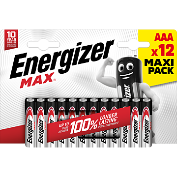 Energizer MAX AAA Alkalisk AAA/E92 12 pk