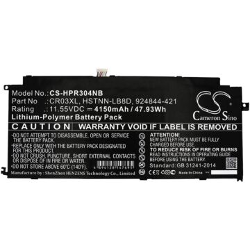 Batteri for HP ENVY 12-g000 x2 Detachable PC, ENVY x2 12-g003n CR03XL 11.55 V 4150 mAh Li-Polymer