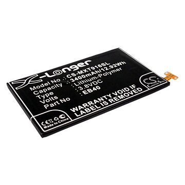 Batteri til Motorola Droid RazR Maxx EB40, SNN5910, SNN5910A, SNN5910B 3400 mAh kompatibelt