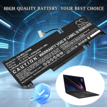 Batteri for MSI Bravo 15 B5DD-007XES, Bravo 15 B5DD-012XES, Br BTY-M492 11.4 V 4500 mAh