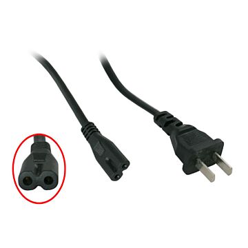 Nätkabel  USA støpsel IEC320 kontakt