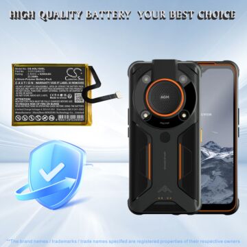 Batteri til Mobiltelefon for AGM Glory G1 SE, Glory Pro, Glory G1 1ICP/10/60/70 3.8 V 6200 mAh