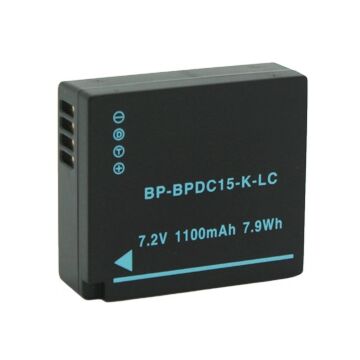 Kompatibelt batteri til Leica BP-DC15 7.2V 1050mAh